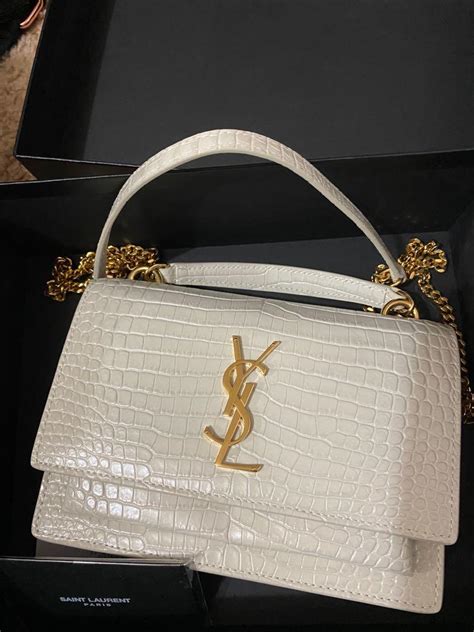 ysl white sunset bag|ysl sunset bag small.